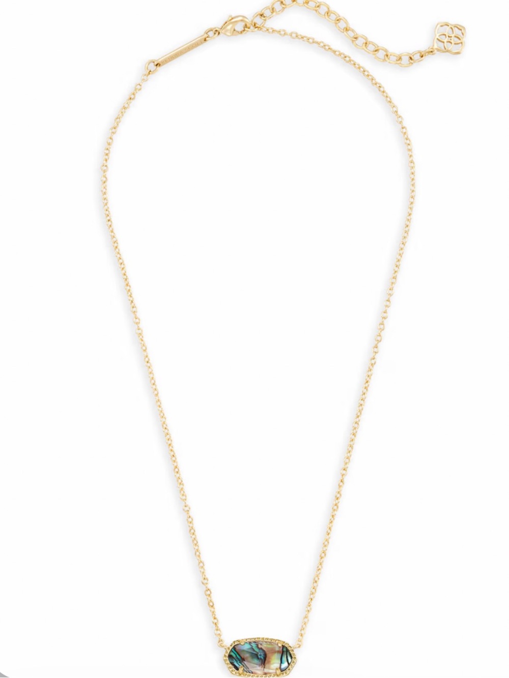 NWT Kendra Scott Elisa Abalone Gold Necklace - Picture 2 of 6